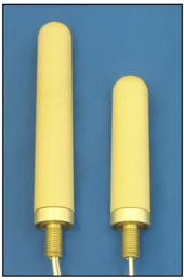 Feed through antennas